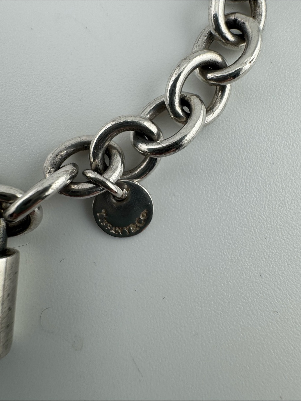 Tiffany and Company 1837 Padlock Charm Bracelet Sterling Silver - Picture 4 of 7